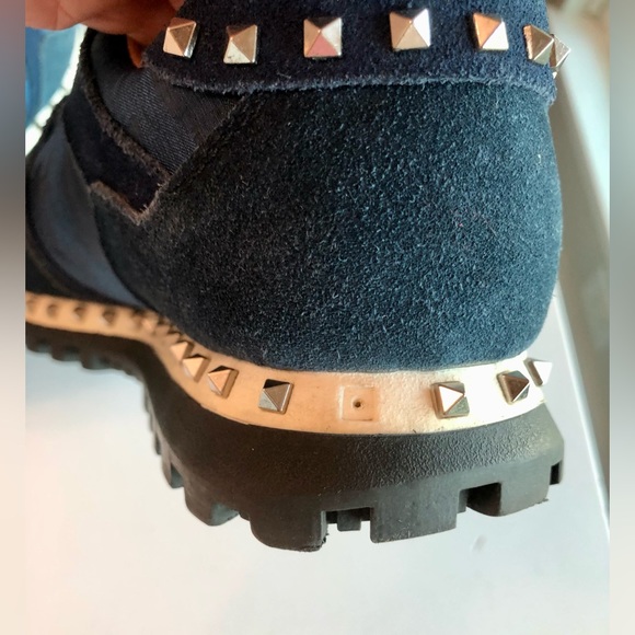 Valentino Blue Camo Sneakers - Picture 5 of 7